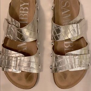 Sam Edelman Metallic Birkenstock’s